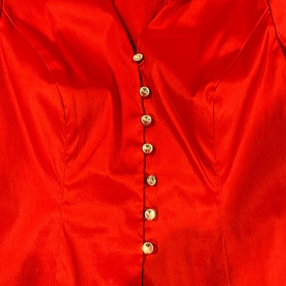 J.R. Nites by Carol Lin, Red, size 14 excellent condition - Picture 3 of 8